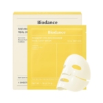 BIODANCE Radiant Vita Niacinamide Real Deep Mask — 4 x 34 g | Overnight Hydrogel Mask for Skin Tone & Texture